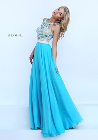 Sherri Hill 50395 #2 Turquoise vertical thumbnail
