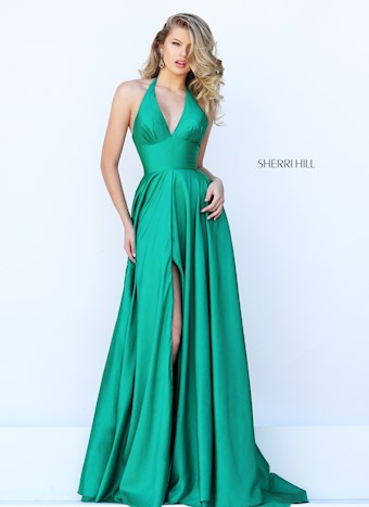 Sherri Hill 50403 #0 default Emerald frontface vertical thumbnail