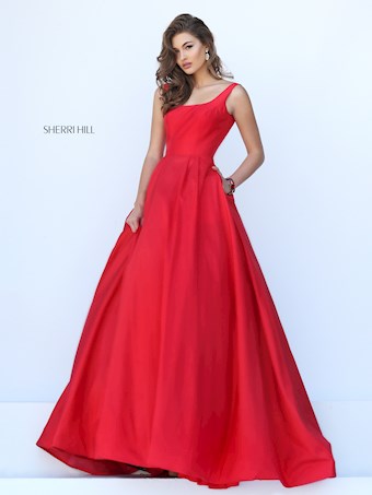 Sherri Hill 50404 #0 default Red frontface vertical thumbnail
