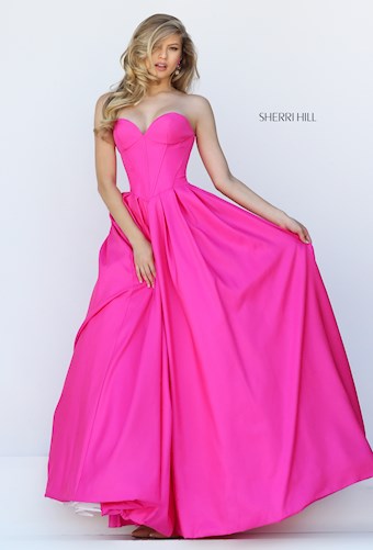 Sherri Hill 50406 #4 Fuchsia vertical thumbnail