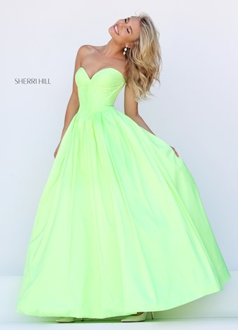 Sherri Hill 50406 #0 default Lime frontface vertical thumbnail