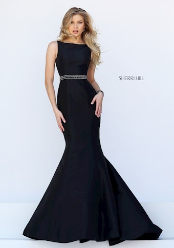 Sherri Hill 50408 #1 Black vertical thumbnail