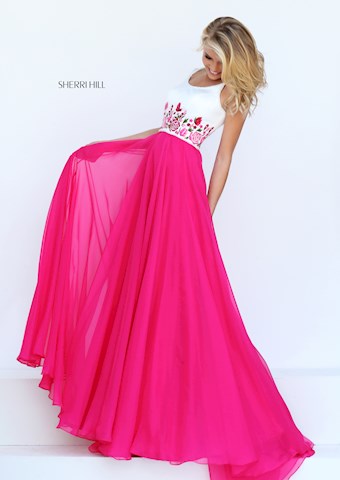 Sherri Hill 50410 #1 Fuchsia vertical thumbnail