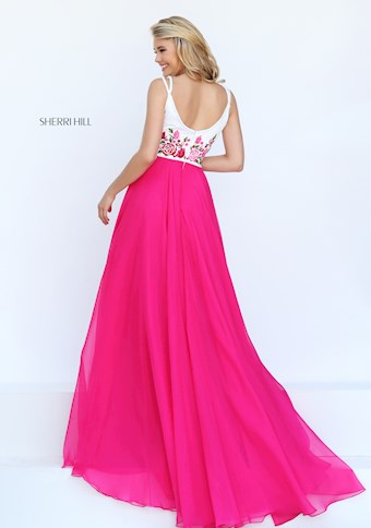Sherri Hill 50410 #4 Fuchsia vertical thumbnail