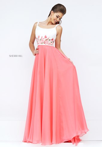 Sherri Hill 50410 #5 Coral vertical thumbnail