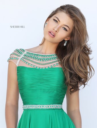 Sherri Hill 50414 #1 Emerald vertical thumbnail