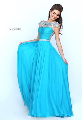 Sherri Hill 50414 #2 Turquoise vertical thumbnail