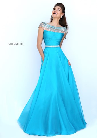 Sherri Hill 50414 #5 Turquoise vertical thumbnail