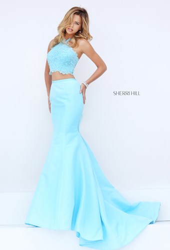 Sherri Hill 50419 #2 Light Blue vertical thumbnail
