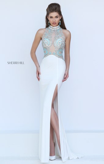 Sherri Hill 50428 #0 default Ivory frontface vertical thumbnail