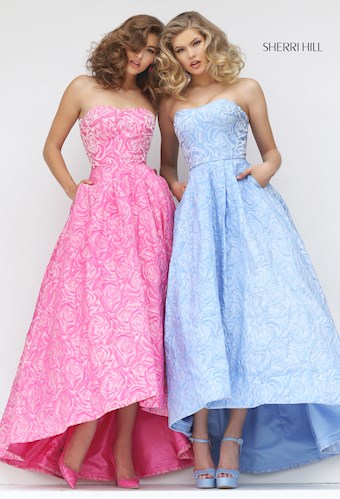 Sherri Hill 50436 #5 Blue Pink vertical thumbnail