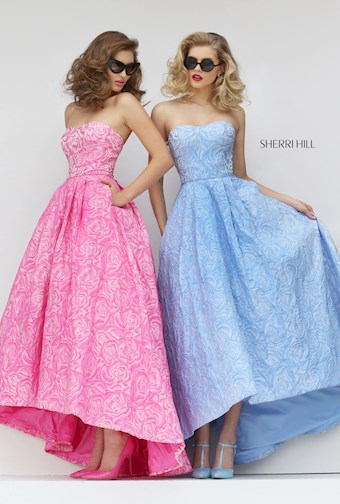 Sherri Hill 50436 #24 Blue Pink vertical thumbnail