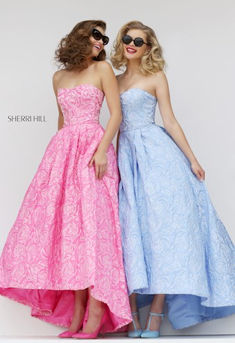 Sherri Hill 50436 #6 Blue Pink vertical thumbnail