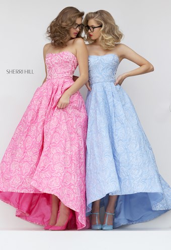 Sherri Hill 50436 #2 Blue Pink vertical thumbnail