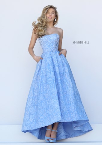 Sherri Hill 50436 #1 Blue vertical thumbnail
