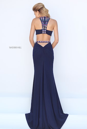 Sherri Hill 50437 #1 Navy/Multi vertical thumbnail