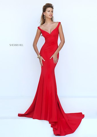Sherri Hill 50441 #0 default Red frontface vertical thumbnail