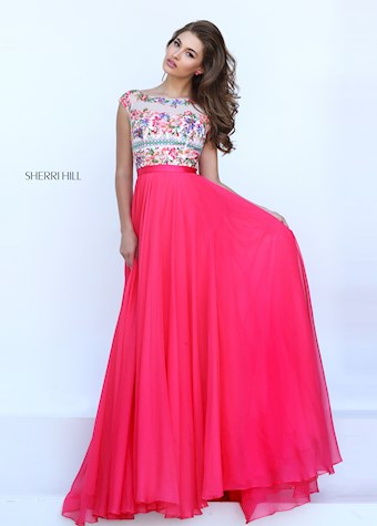 Sherri Hill 50457 #0 default Fuchsia/Multi frontface vertical thumbnail