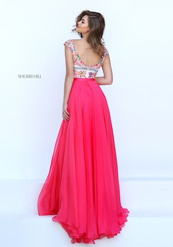 Sherri Hill 50457 #1 Fuchsia/Multi vertical thumbnail