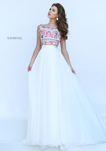 Sherri Hill 50457 #4 Ivory/Multi vertical thumbnail