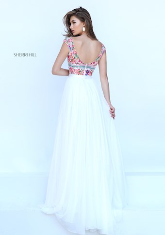 Sherri Hill 50457 #6 Ivory/Multi vertical thumbnail