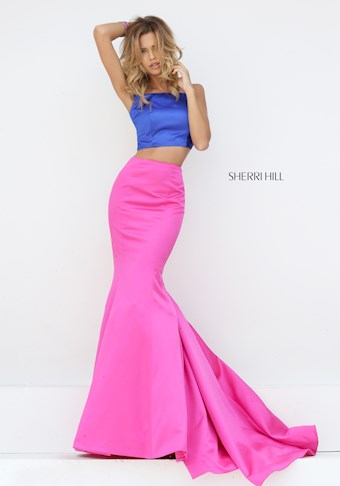 Sherri Hill 50466 #6 Royal/Fuchsia vertical thumbnail