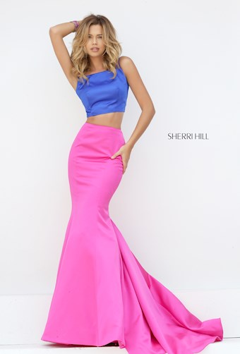 Sherri Hill 50466 #2 Royal/Fuchsia vertical thumbnail