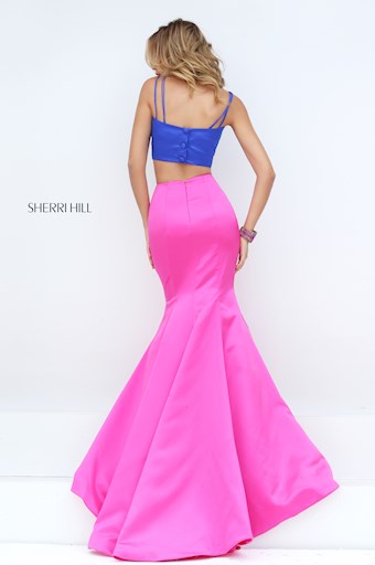 Sherri Hill 50466 #3 Royal/Fuchsia vertical thumbnail