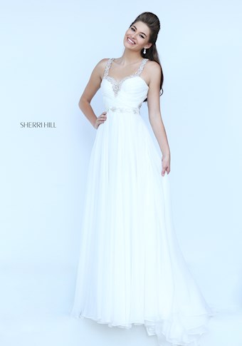 Sherri Hill 50469 #0 default Ivory frontface vertical thumbnail