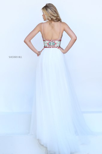 Sherri Hill 50474 #17 Ivory/Multi vertical thumbnail
