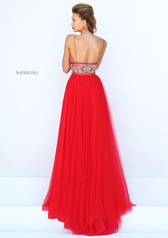 Sherri Hill 50474 #15 Red/Multi vertical thumbnail