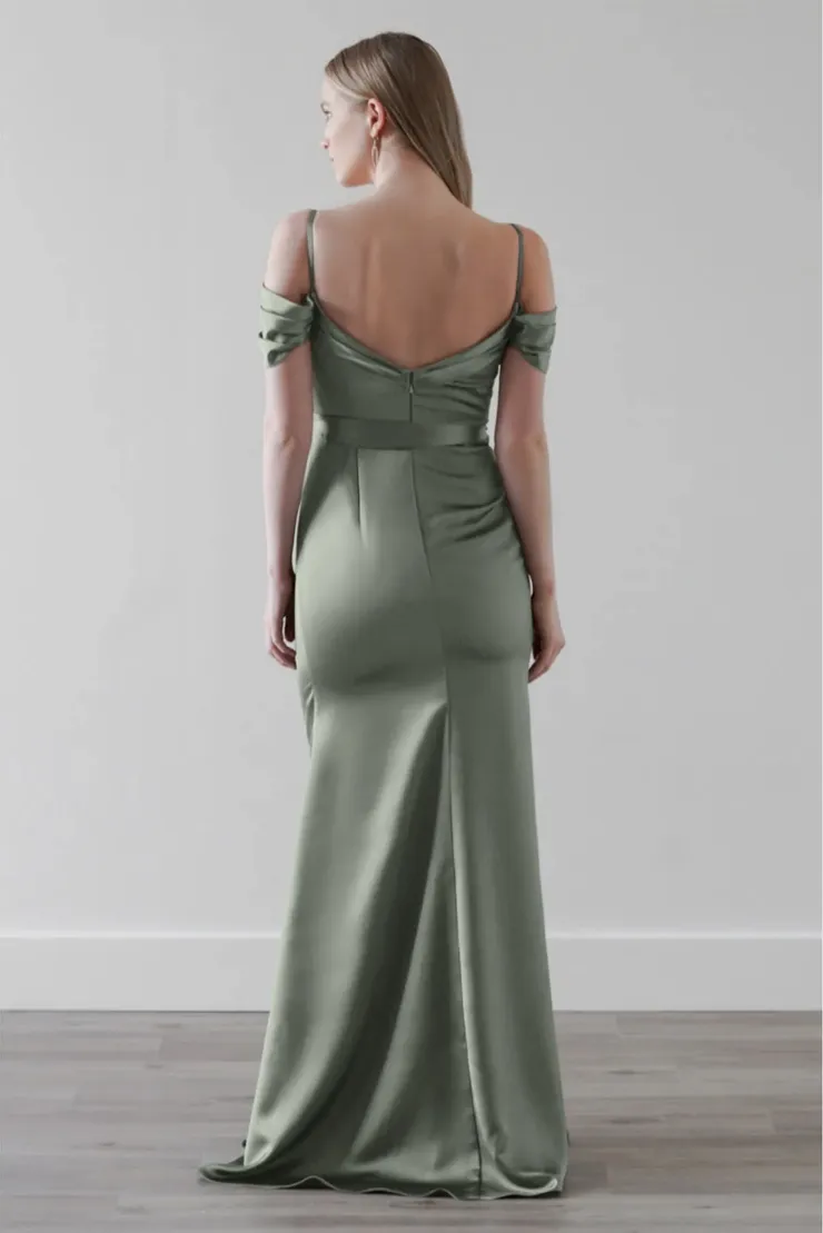watters bridesmaid dress 4404 - grade-12 Crinkle chiffon skims your This Sell-Out Zara Lace COLOR:Ultra Blue