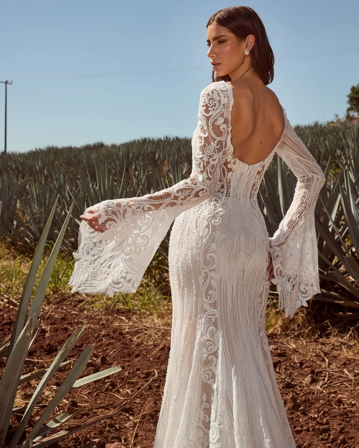 La Perle by Calla Blanche Style #LP2443 #3 backface vertical cropped picture