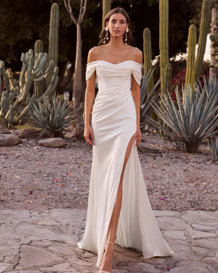 La Perle by Calla Blanche Style #LP2445 #1 frontface vertical picture
