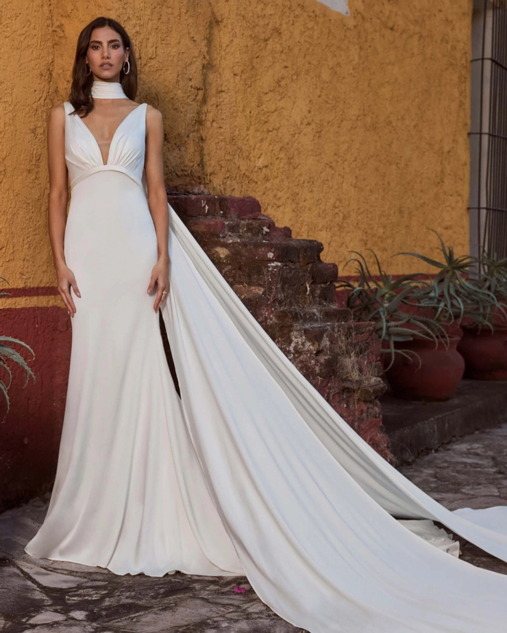 La Perle by Calla Blanche Style #LP2449 #1 frontface vertical picture