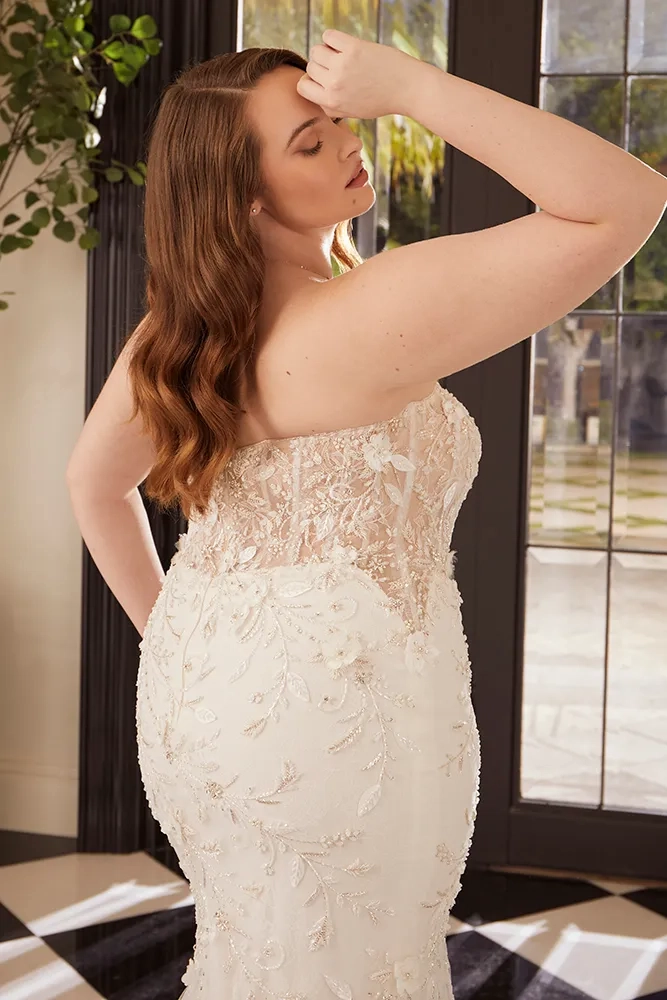 Casablanca Bridal Style #2578C #3 backface vertical cropped picture