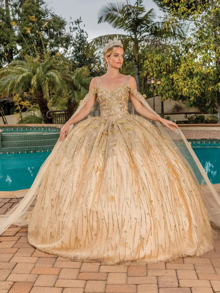 slim fit dress slacks Vintage Gold Embroidery Quinceanera Dresses with Removable Sleeves FD1 –  Viniodress