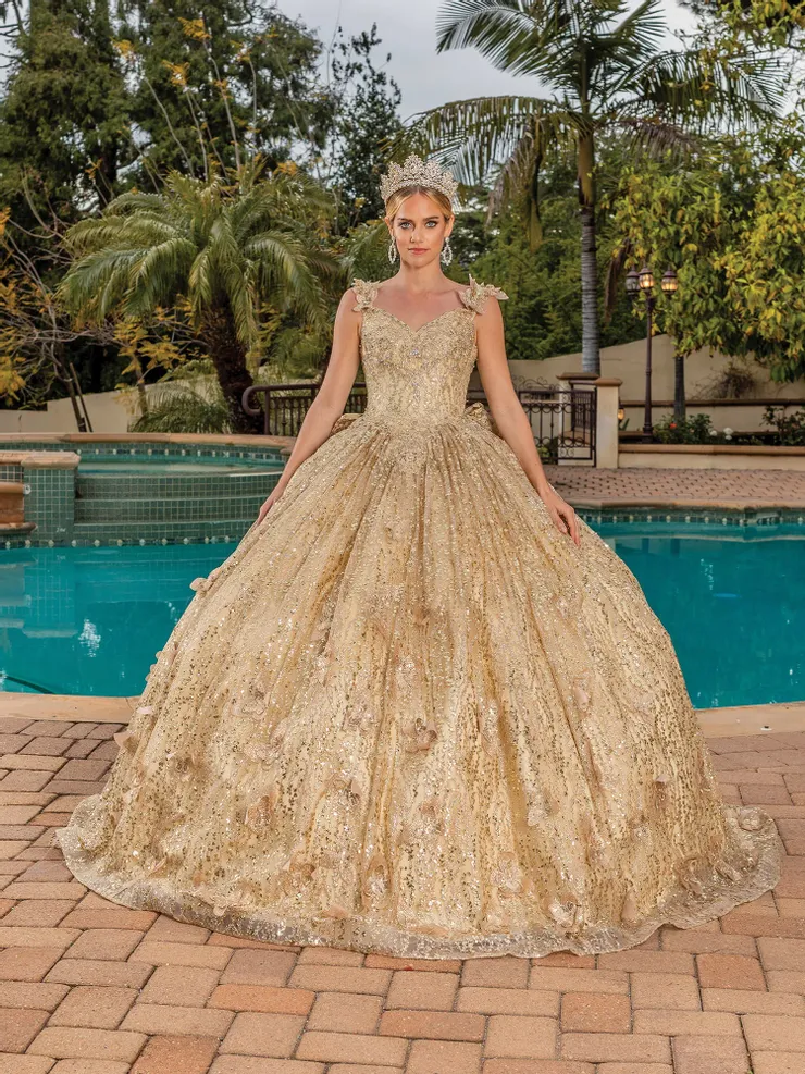 princess polly baby blue dress Gold Sequin Quinceanera Dresses Sparkly Tulle Princess Dresses 21422 Custom Colors / 16W main image 0