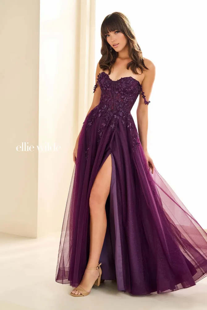 Ellie Wilde - EW21803S Double Strapped Fitted Sheath Cocktail Dress main image 0