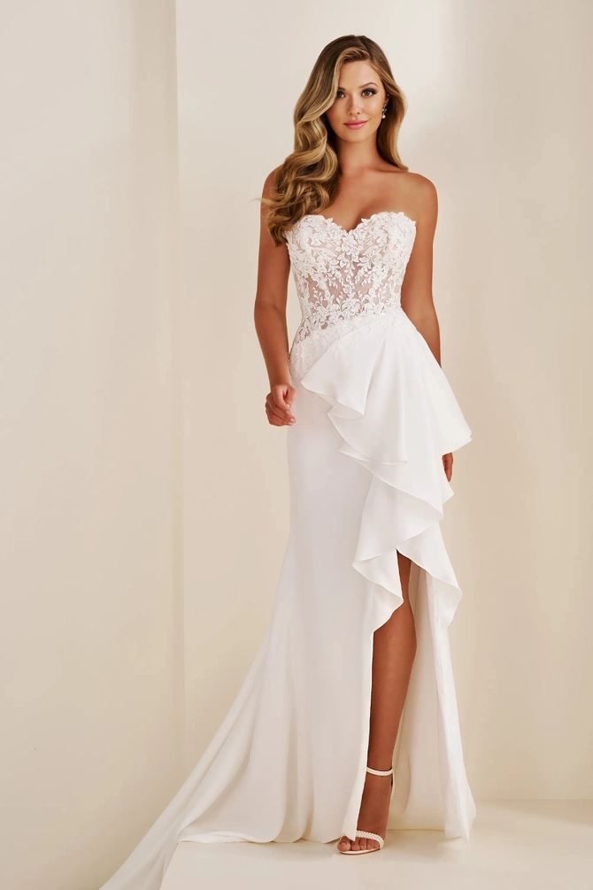 Chéri mie1014 shop's★ One-Shoulder Wedding Dress | E2527