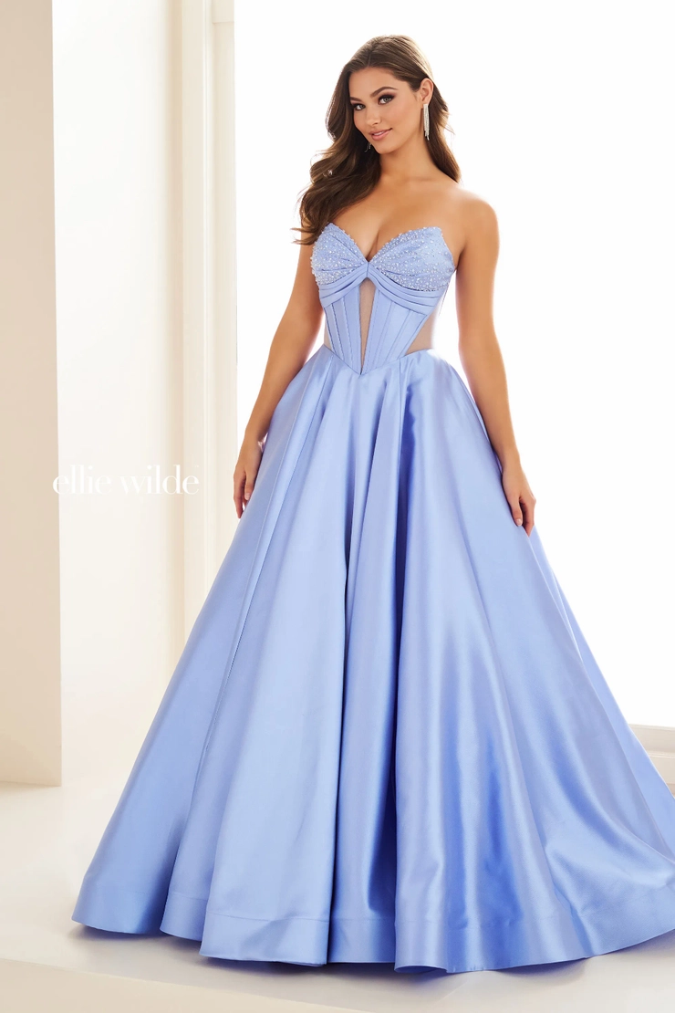 EW36025 #7 Blue Hydrangea frontface vertical picture