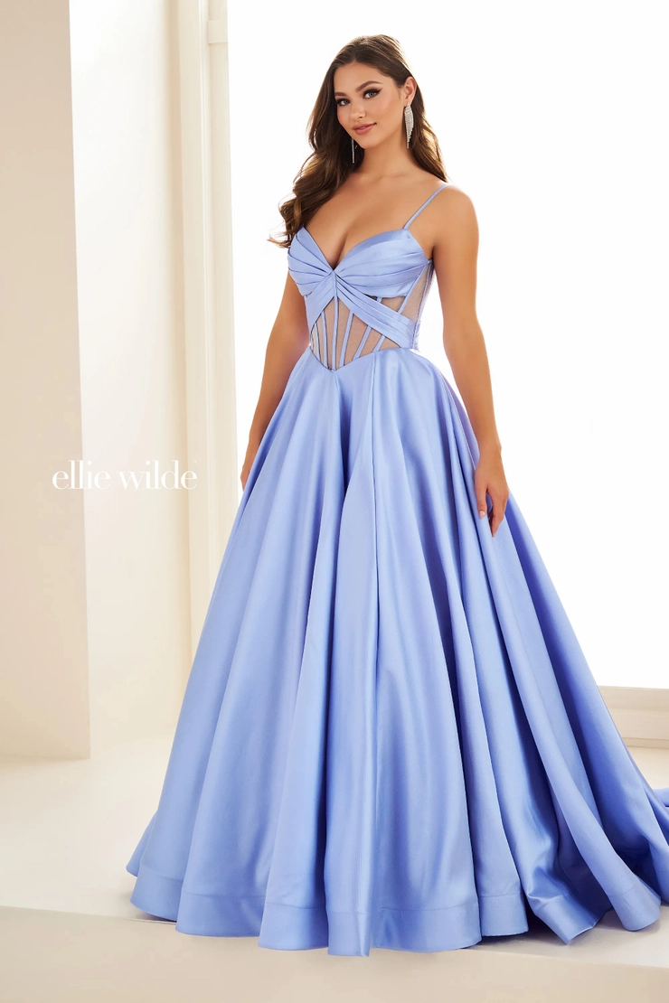 EW36073 #3 Blue Hydrangea frontface vertical picture