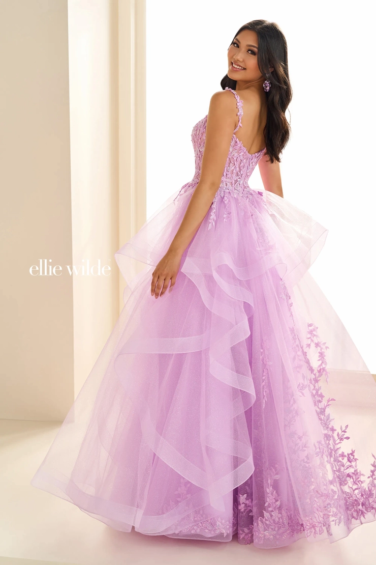EW36081 Light up the night in layers of luminous lace #2 default Lilac backface vertical picture
