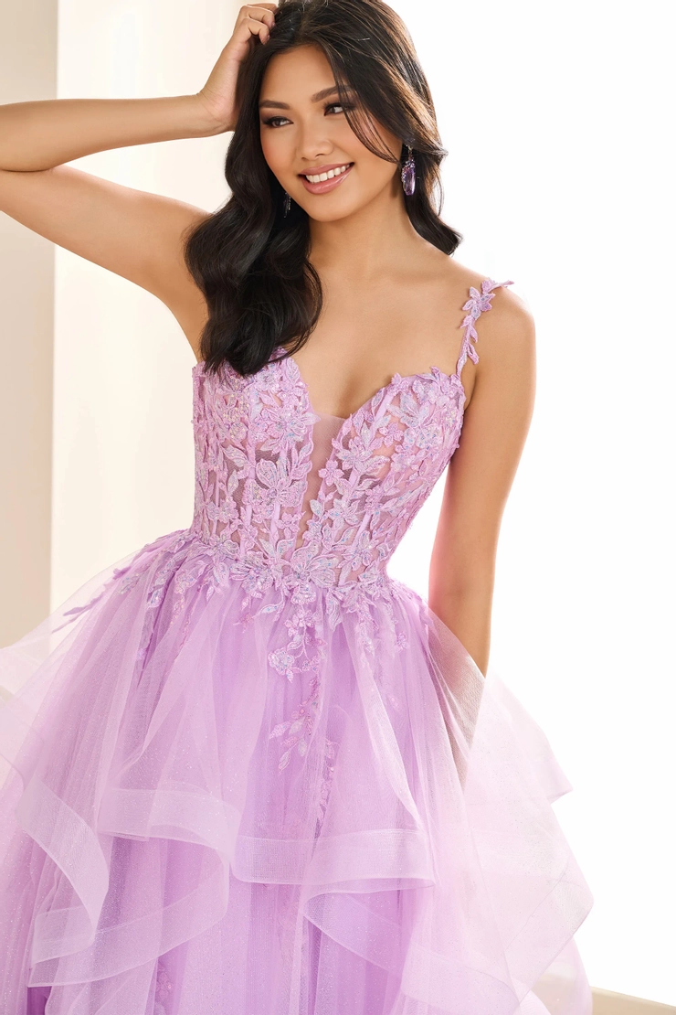 EW36081 Light up the night in layers of luminous lace #5 Lilac frontface vertical cropped picture