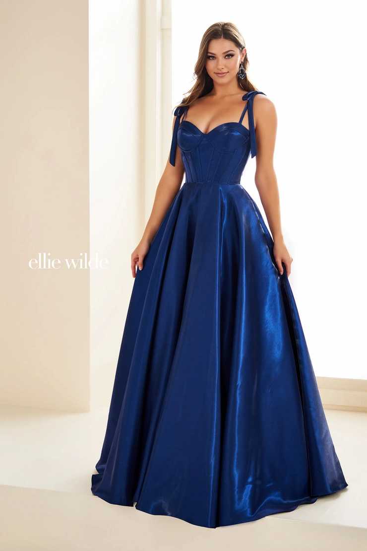 EW36210 Simple, Sweet, and Twirl-Worthy #6 Navy Blue frontface vertical picture