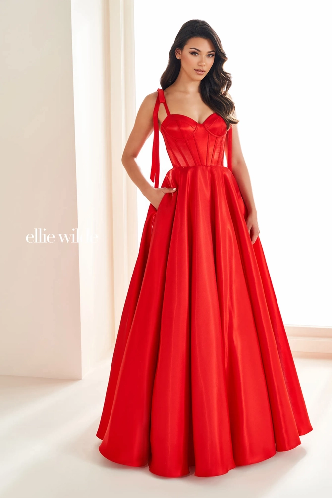 Ellie Wilde EW36210 | Sweetheart Corset Ball Gown with Twirl