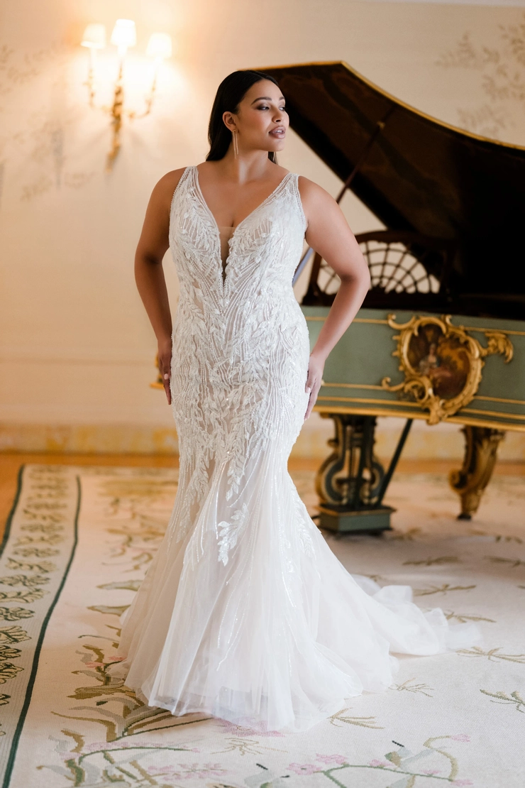 plus size formal dresses austin tx La Femme Long Plus-size Prom Dress with Side Pockets Blush / 24W main image 1