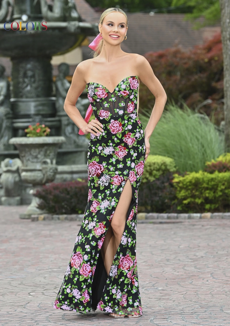 Colors Dress Style #3550 #1 frontface vertical picture