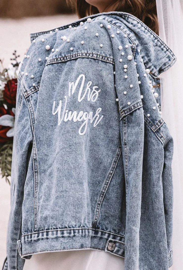 Heirloom Bridal - Classic Pearl Studded Jacket | Bella Bridal Boutique
