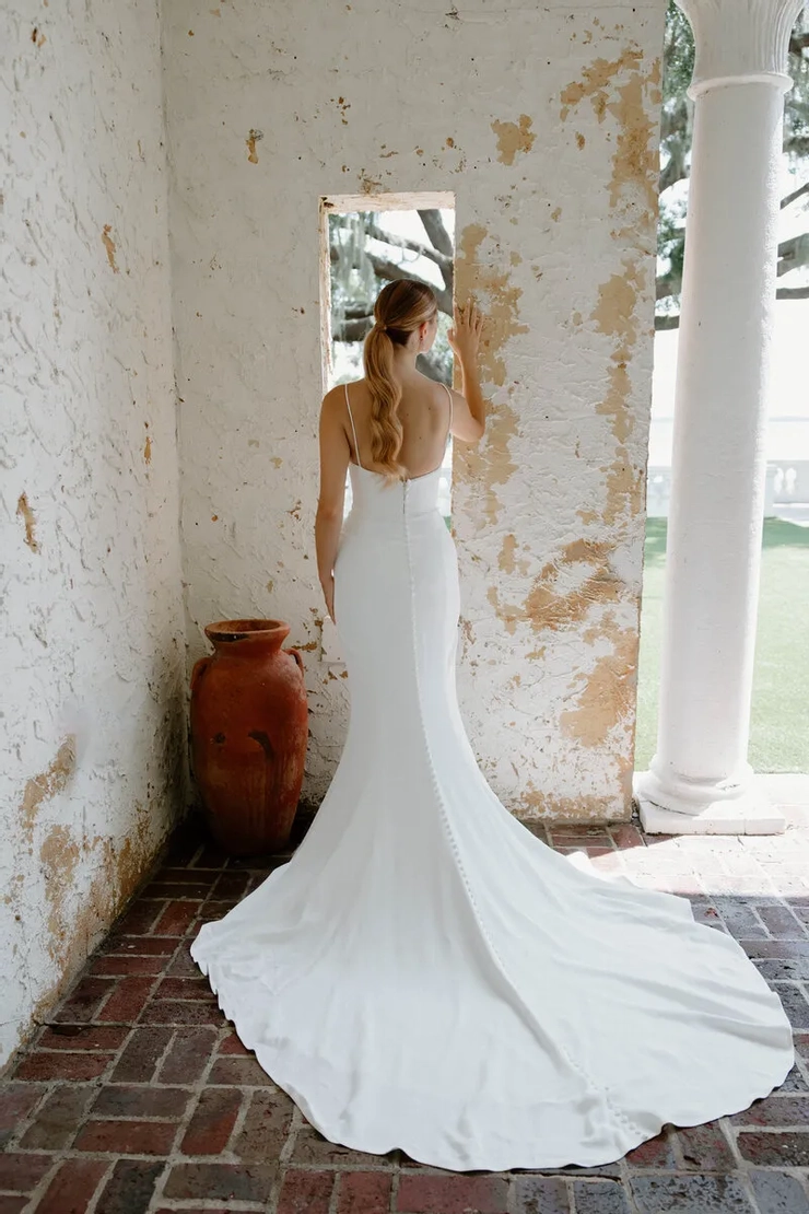 Rose Gold Pearl Angel Rivera Bridal Hair Piece. Hello I main image 3